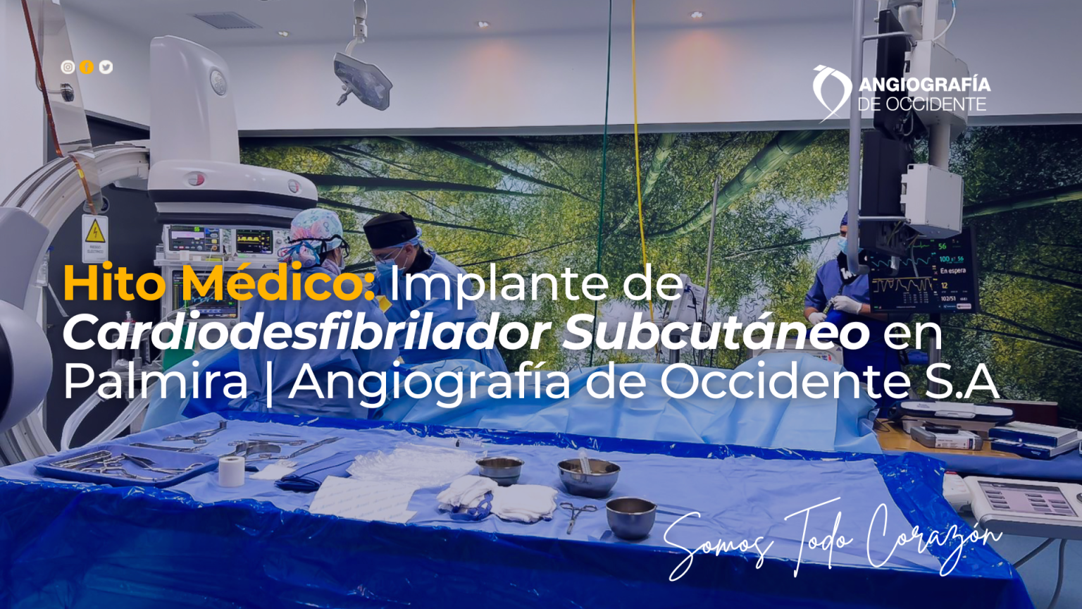 Angiografía de Occidente realiza con éxito implante de Cardiodesfibrilador Subcutáneo
